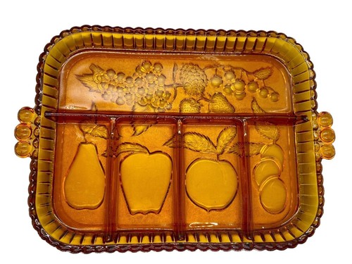 Vintage indiana glass - glass, amber